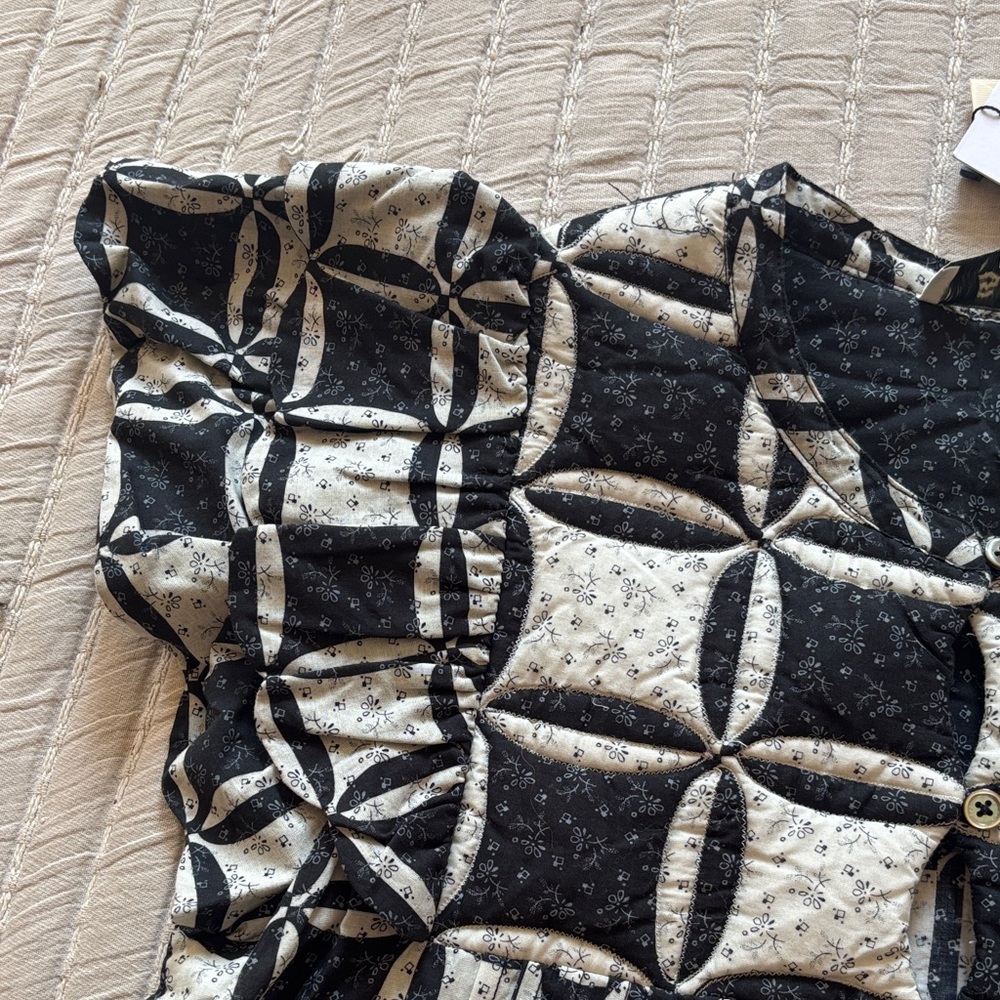 Sea New York Black and Cream Midi Dress